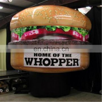 New Commercial roof inflatable advertising delicious Hamburger