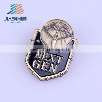 factory price custom metal soft enamel badge with safe pin