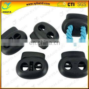 two-hole black plastic cordlock