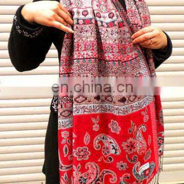 2014 new cashew flower jacquard viscose pashmina shawl lady's scarf 180*70cm