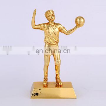 custom Gold Plated volleyball trophy cup new style