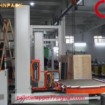 CE High Quality Industrial in line Stretch Film Turntable Pallet Wrapper machine factory