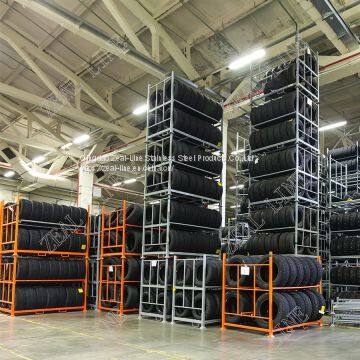 Warehouse Storage Heavy Duty Steel Stacking Tire Racking Tire Rack