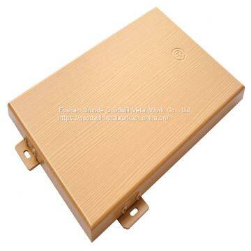 Factory Price Customized Wood Grain Solid Aluminum Construction Materials Panel photo-5