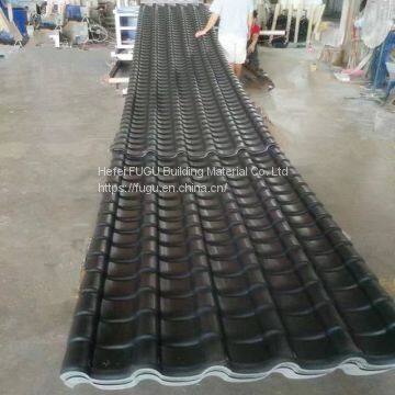 Factory 3mm Synthetic Resin Roof Tile 1050mm Wide ASA Coated Waterproof PVC Corrugated Roof Tiles