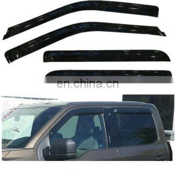 Vent Visor Window Deflector For 2015 2016 2017 2018 F150 SuperCrew Cab