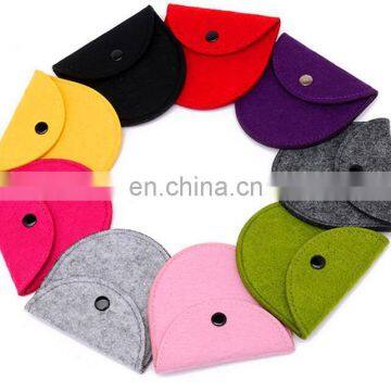 Chinese factory fashional Felt Coin bag / money purse / money holder case