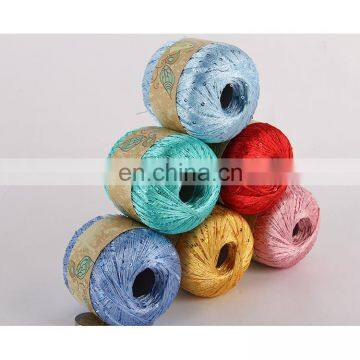 polyester Multipurpose paillatte diy fancy sequin yarn