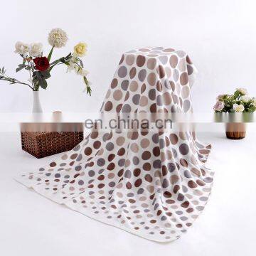 100% polyester DOT print polar fleece soft blanket