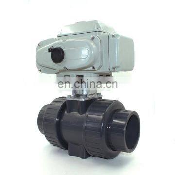 Factory supply 50mm electrical motorized actuator pvc plastic ball valve