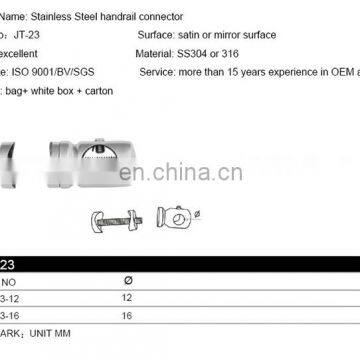 Stainless Steel Stair Railing Flexible Connectors Male to Female Single Screw Connector photo-5