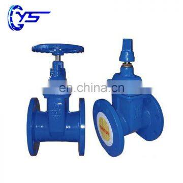 Flange Brass Yoke Nut Anti-wear EPDM Coated Disc Cast Iron Gate Valve With Hand Wheel