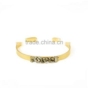 Fashion Luxury Stainless Steel Cuff Bangles Gold Best Gift For Girl EX03-0030