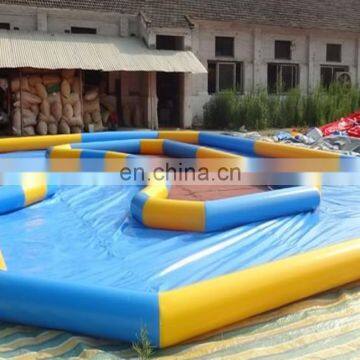 Newest design pool for race track inflatable zorb ball track