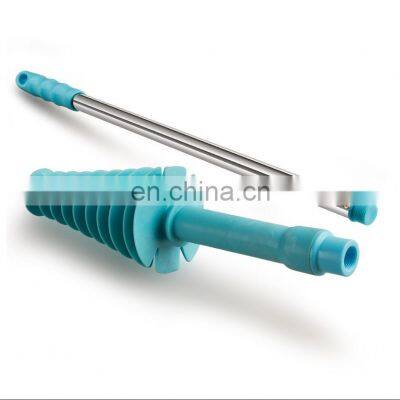 Amazon Hot Sales Toilet Plunger Toilet Dredge Designed for Siphon-Type Stainless Steel Handle With Wall Hook photo-2