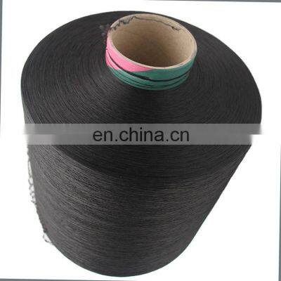 DTY 75d/36f with 40D Spandex Raw Black Knitting Acy Air Spandex Covered Covering Yarn For Socks