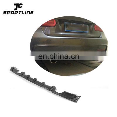 P Style Carbon Fiber F30 Rear Diffuser Lower Lip for BMW F30 325i 328i M Sport Bumper 12-17