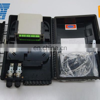 1*8/12/16/32 cores fiber optic distribution box /ftth box with adapter and plc splitter