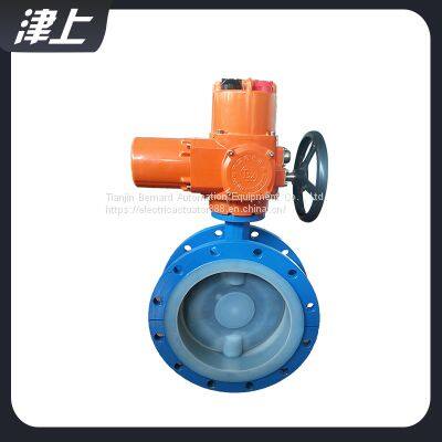 Turbine Flanged Butterfly Valve DN15 Electric Actuator photo-3