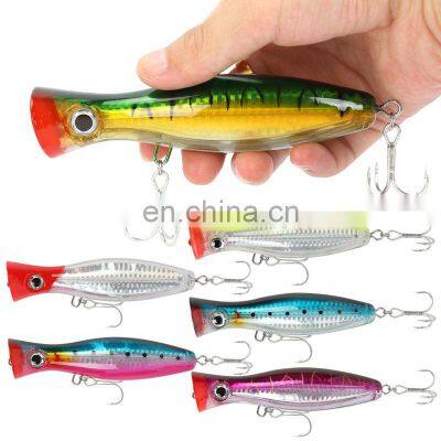 Amazon fishing lure popper 43g/120mm floating popper lure saltwater wholesales