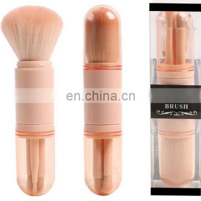 Telescopic Makeup Brushes 4 In 1 Portable Soft Brush For Eyeshadow Powder Foundation Blush Cosmetic