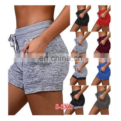 Wholesale custom LOGO women's legging shorts casual sports stretch pants training fitness yoga pants women