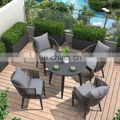 Courtyard table chair set Simple rattan chair leisure rattan outdoor chair