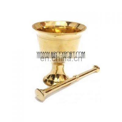 gold embossed mortar & pestle