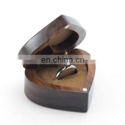 Hand made custom wholesale heart shaped wooden jewelry box wooden box