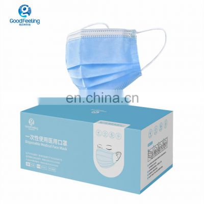 Medical Filter Melt-blown Fabric Protective 3Ply Disposable Face Mask