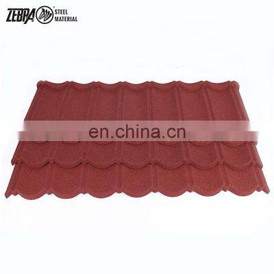 High Quality Stone Chip Coated Steel Roof Tile Roofing Accessories Stone Coated Roofing Tiles photo-3