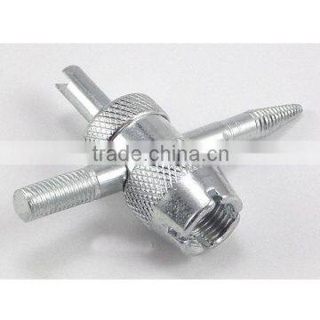 4 Way Tyre Valve Repair Tool 2 Thread Restorers, Valve Core Remover and Reamer