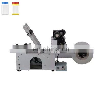 Tabletop round small semi automatic labeling machine round square bottle