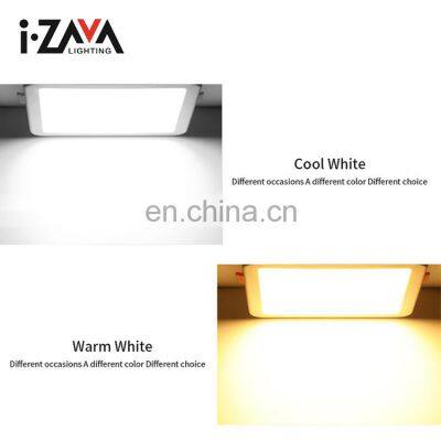 High Lumen Slim Ceiling Recessed Mounted Aluminum Round Square 6W 15W 20W LED Panel photo-5