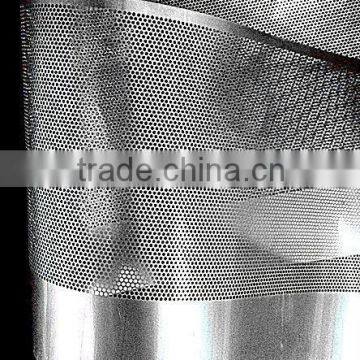 Punching aluminium strip Small circular aperture