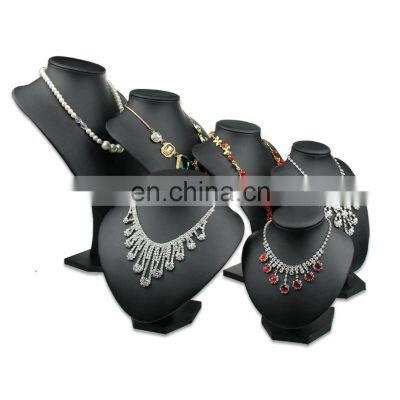 2022 Hot Selling Black Velvet Necklace Jewelry Display Rack Mannequin Organizer Displays Jewelry Display Stand photo-4