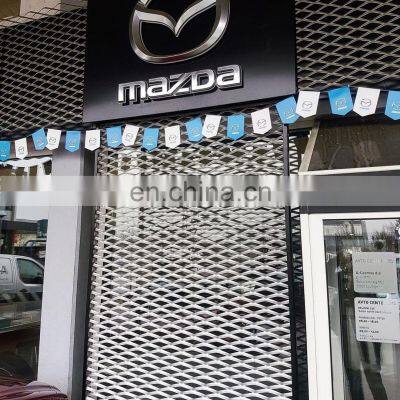 Mazda Exterior Decoration Made From Expanded Metal Mesh
