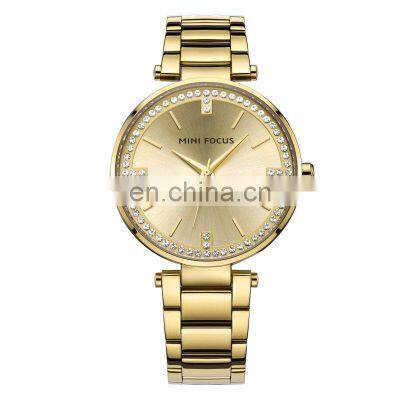 Montre Femme Mini Focus MF0031L Japan Movement Fashion Women Quartz Watches Luxury Rose Gold Watch For Ladies