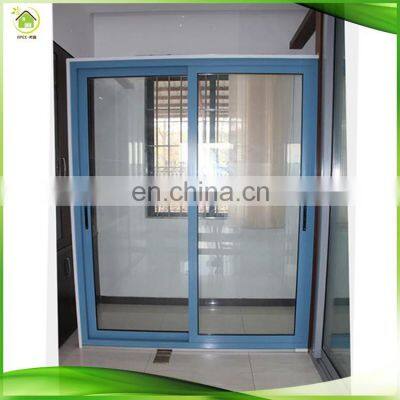High Quality Frame Profile Aluminum Alloy Three Track Modern House Black Double Glass Sliding Window photo-3