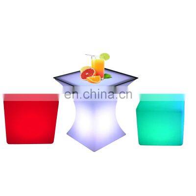 remote light up bar stool led cube chair light up lounge seating cube chair