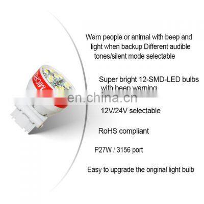 12 Smd Led Car Reversing Light Bulb 12V With Alarm Horn photo-2