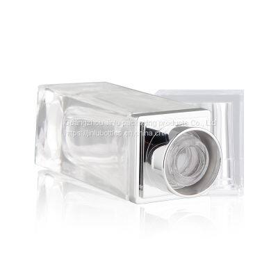 30ml Thick Square Liquid Foundation Bottle Spot Full Cover Essence Liquid Glass Bottle 30ml Square Pressing Lotion Bottle photo-4