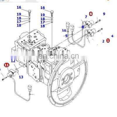 excavator parts pc200-8 pilot valve 702-21-57400