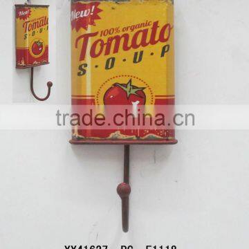 2014 new design vintage metal single hook