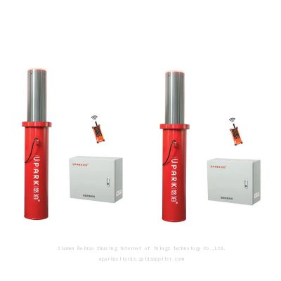 UPARK High Quality 36V DC Private Area Anti-theft Car Park Security Barrier Sealed Warning Post Automated Lifting Bollard