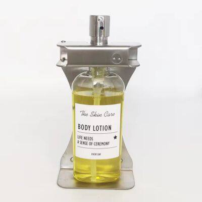 Wall Mounted Hotel Shampoo Dispenser Stainless Steel Bottle Holder photo-3