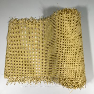 plastic rattan webbings rolls pe rattan cane weaving materilas for chairs dinning furnitures