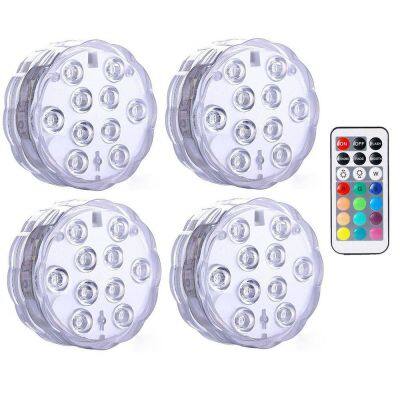 Ip68 Waterproof Led Swimming Pool Light RGB Led Colorful Underwater Lighting Pond Submersible Lights For Wedding Party Celeb