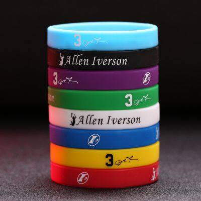Supplier Customized Basketball Stars Wristband No.7 Basketball Sports Team Sweat-proof High-quality Athlete Silicone Bracelet