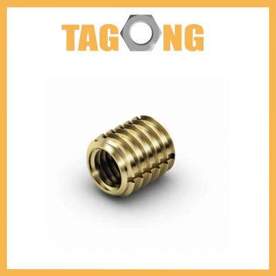 Galvanized Nut Carbon Steel Locking Ensat Thread Bushing Stainless Steel Slotted Self Tapping Thread Insert for Thread Repair